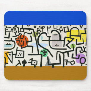 Paul Klee Rich Harbour Abstract Expressionism Mouse Mat
