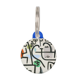 Paul Klee Rich Harbour Abstract Expressionism Pet Tag
