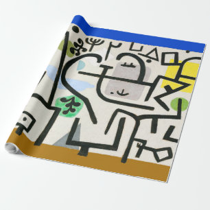 Paul Klee Rich Harbour Abstract Expressionism Wrapping Paper