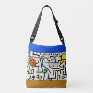 Paul Klee Rich Port Harbour Abstract Travel Crossbody Bag