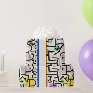 Paul Klee "Rich Port"  Modern Abstract Wrapping Paper