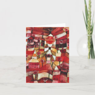 Paul Klee Rose Garden Note Card
