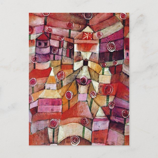 Paul Klee - Rose Garden Postcard (Front)