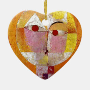 Paul Klee Senecio Painting Ceramic Tree Decoration