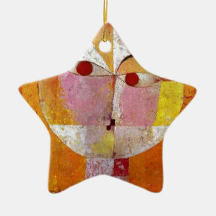 Paul Klee Senecio Painting Ceramic Tree Decoration