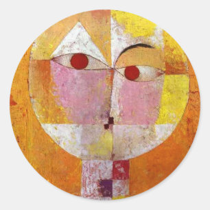 Paul Klee Senecio Painting Classic Round Sticker