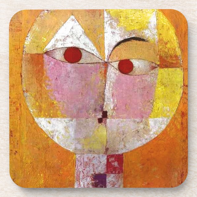 Paul Klee Senecio Painting Coaster (Front)