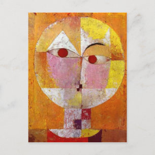 Paul Klee Senecio Painting Postcard