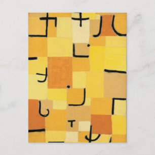 Paul Klee - Signs In Yellow Postcard