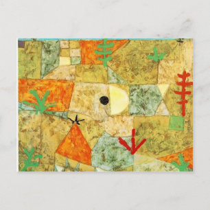 Paul Klee- Southern gardens Postcard