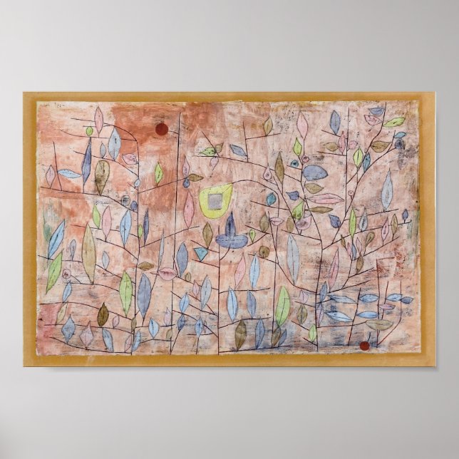 Paul Klee- Sparse foliage Poster (Front)