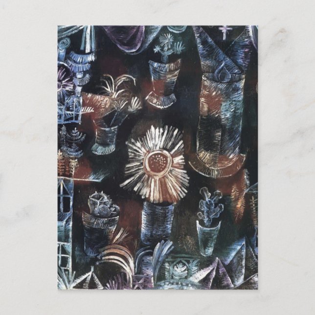 Paul Klee- Still Life with Thistle Bloom Postcard (Front)