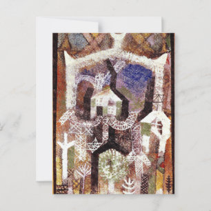 Paul Klee - Summer Houses Postcard