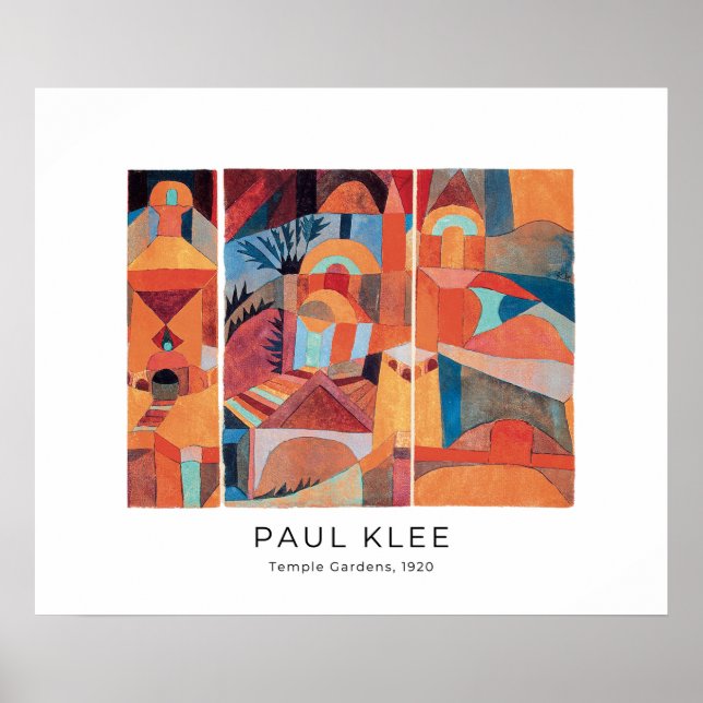 Paul Klee, Temple Gardens (1920) - Fine Art Poster (Front)
