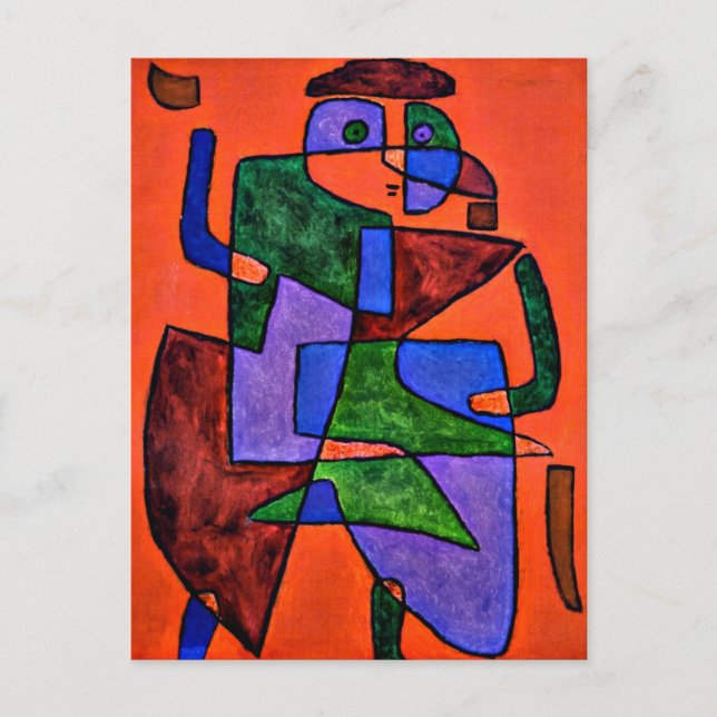 Paul Klee, The Future Man, Postcard (Front)