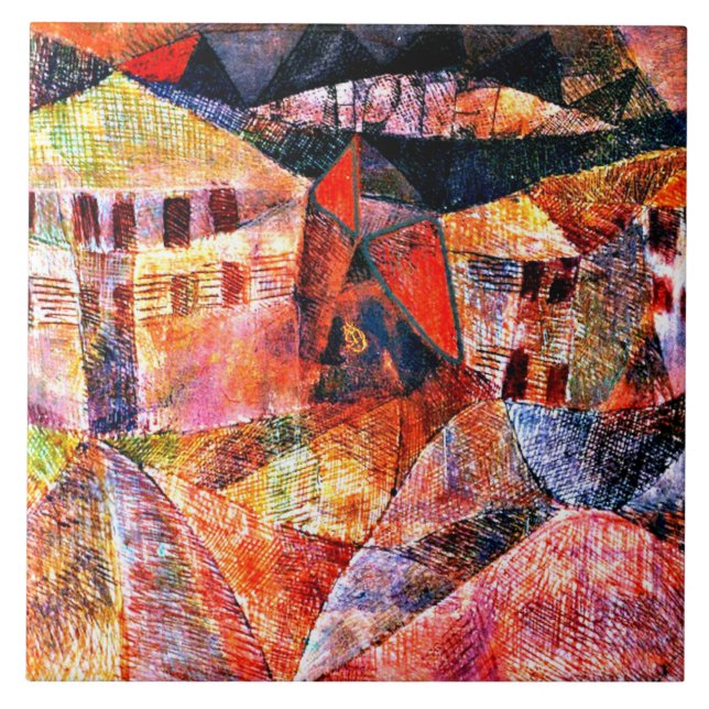 Paul Klee - The Hotel, Tile (Front)