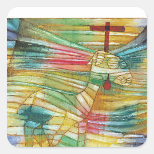 Paul Klee, The Lamb, Square Sticker