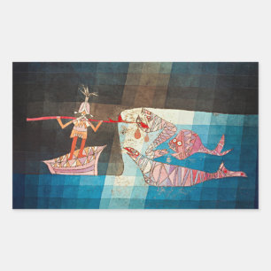 Paul Klee, The Seafarers, Rectangular Sticker