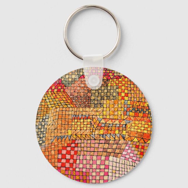 Paul Klee - Town Castle Kr. Key Ring (Front)