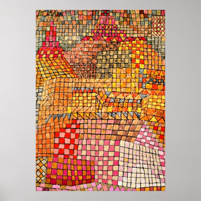 Paul Klee - Town Castle Kr. Poster (Front)