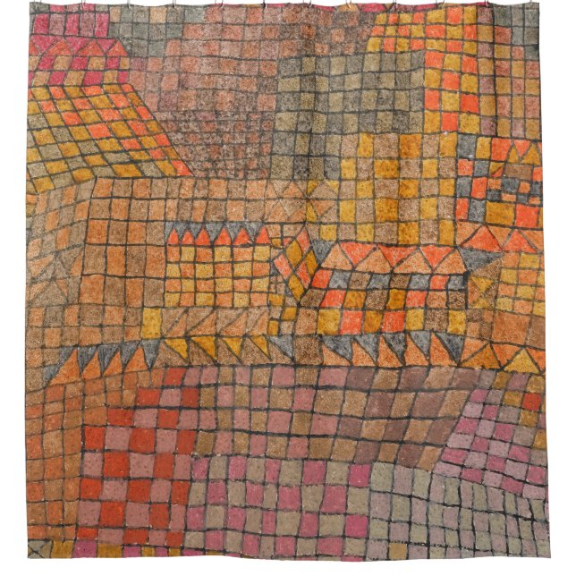 Paul Klee - Town Castle Shower Curtain (Front)