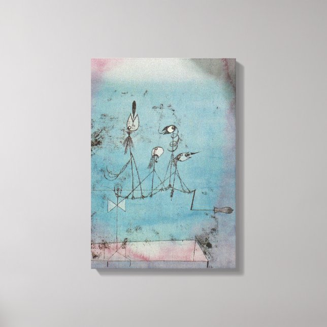 Paul Klee Twittering Machine Canvas Poster (Front)