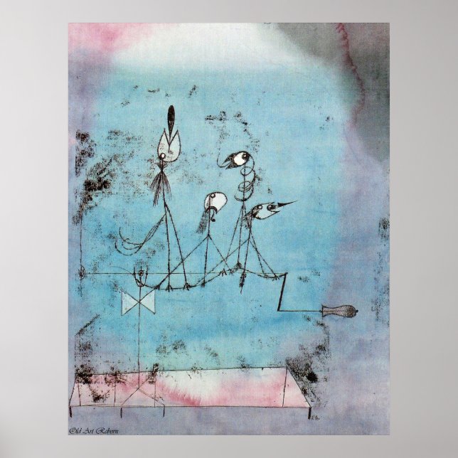 Paul Klee Twittering Machine Poster (Front)