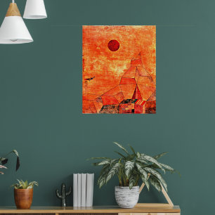 Paul Klee's colourful painting, Marchen Poster