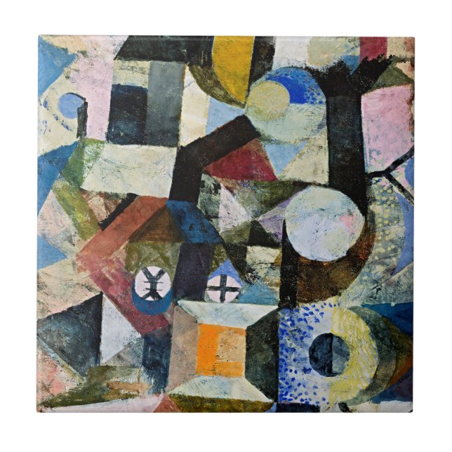 Paul Klee's Composition with the Yellow Half-Moon Tile (Front)