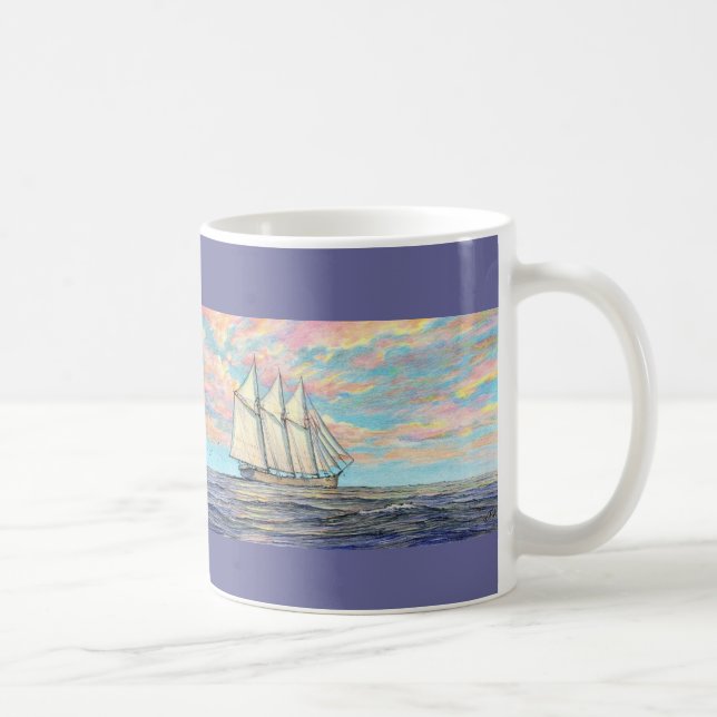 Paul McGehee "A Passing Schooner" Mug (Right)