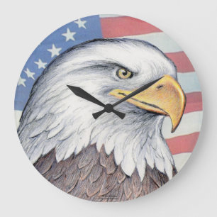 Paul McGehee "American Bald Eagle" Clock (large)