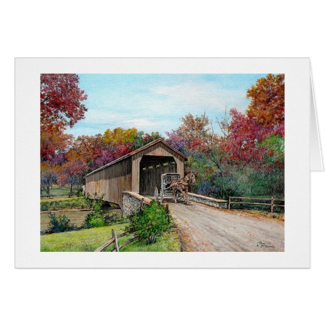 Paul McGehee "Autumn's Glory" Card (Front Horizontal)