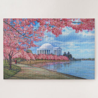 Paul McGehee "Cherry Blossoms" Jigsaw Puzzle