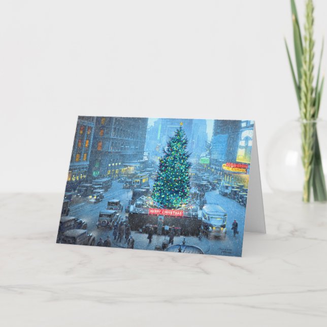 Paul McGehee "Christmas in New York" Card (Front)