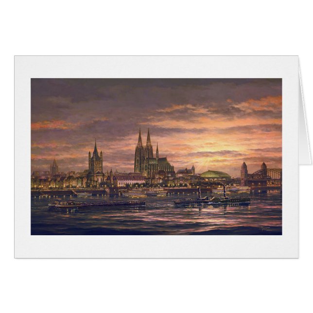 Paul McGehee "Cologne on the Rhine" Card (Front Horizontal)