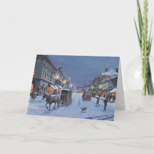 Paul McGehee "Georgetown Snowfall" Christmas Card