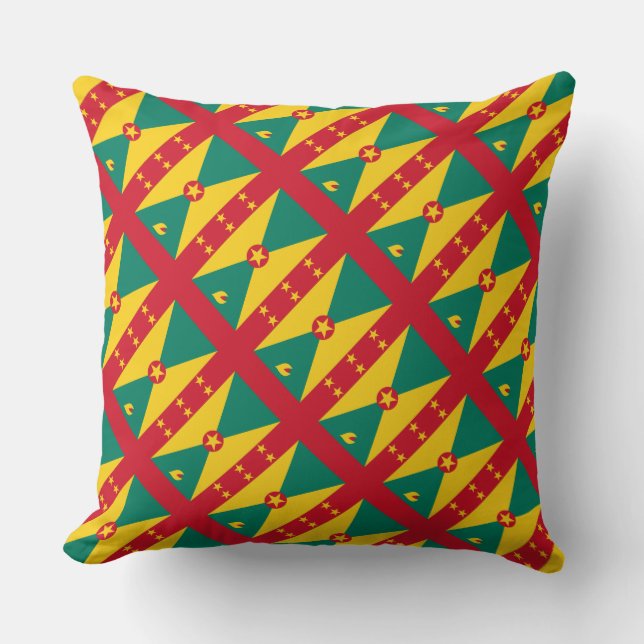Paul McGehee "Grenada Flag" Pillow (Front)