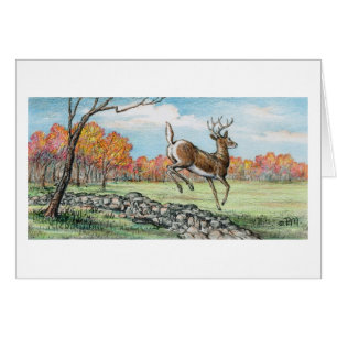Paul McGehee "Jumping Whitetail" Card