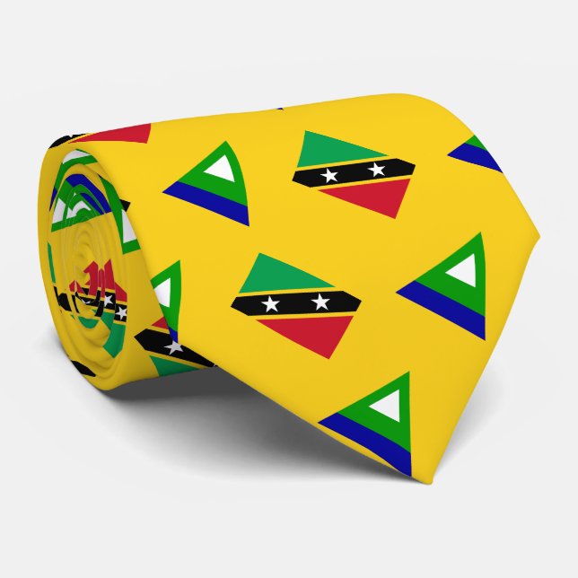Paul McGehee "Nevis Flag" Tie (Rolled)