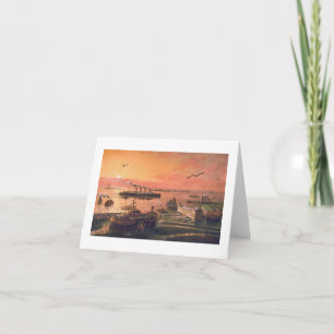 Paul McGehee "Old New York Harbour" Card