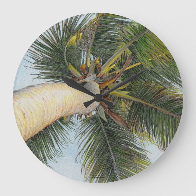 Paul McGehee "Palm Tree" Clock (Front)