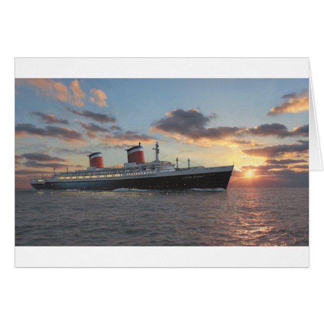 Paul McGehee "SS "United States" at Sea" Card (Front Horizontal)
