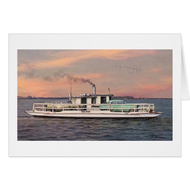 Paul McGehee "The Oxford-Bellevue Ferry" Card (Front Horizontal)