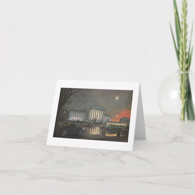 Paul McGehee "The Supreme Court by Moonlight" Card (Front)