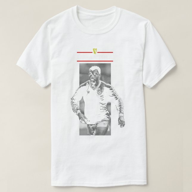 Paul McGrath - Cosantóir - Defender - Ireland - Ir T-Shirt (Design Front)