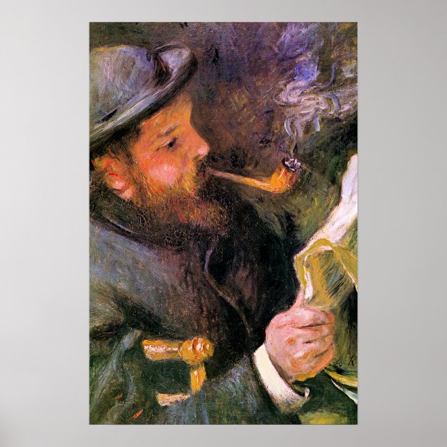 Paul Monet Reading, popular artwork, Poster (Front)