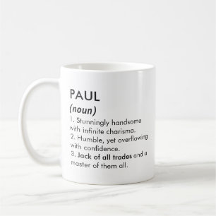 Paul name, Editable name, Custom name Coffee Mug