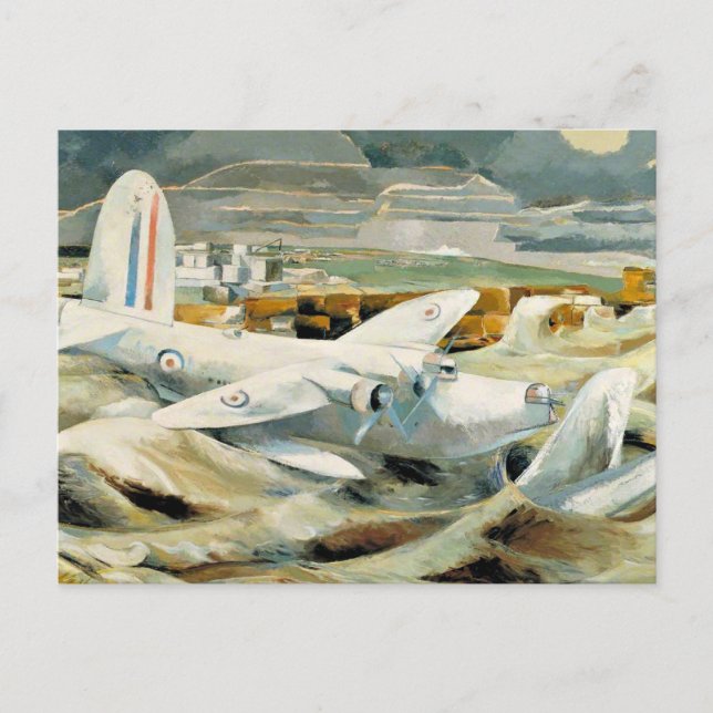 Paul Nash - Defence of Albion, famous painting, Postcard (Front)