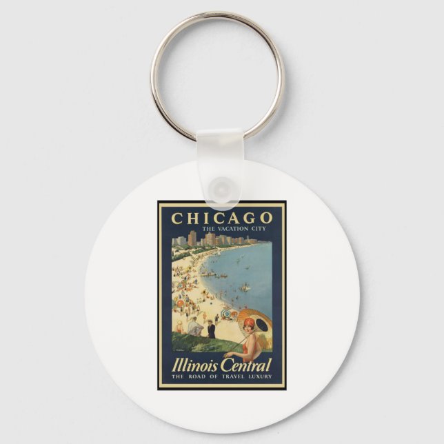 Paul Proehl Chicago Vacation City Key Ring (Front)