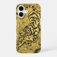 Paul Ranson Vintage Art Nouveau Yellow Tiger Print